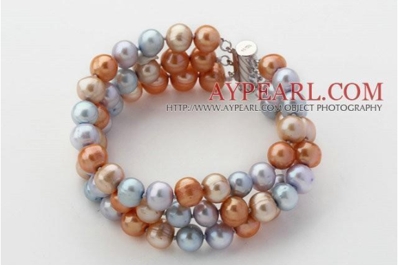 gray-blue-and-golden-color-freshwater-pearl-beaded-bracelet-big-0