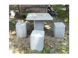 Concrete Garden Table Set