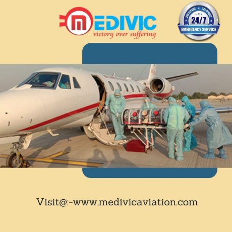 take-exclusive-air-ambulance-in-patna-by-medivic-with-top-notch-amenities-big-0