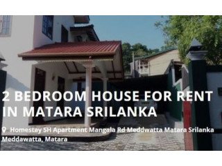 2Bedroom House For Rent in Matara