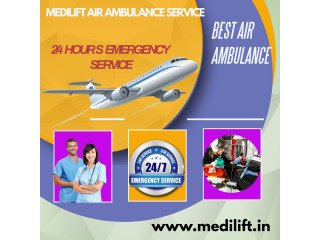 Relocating Severally Sick Patient by Medilift Air Ambulance Services in Kolkata
