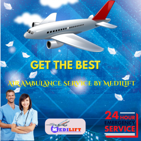 medilift-air-ambulance-service-in-dibrugarh-with-proper-medical-aid-big-0
