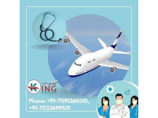 King Air Ambulance Service in Hyderabad with Curative Resources