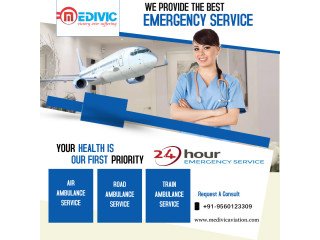 Get the Modern Air Ambulance in Bilaspur by Medivic at Budget-Friendly