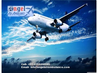 Pick Angel air ambulance Service in Chandigarh with Reliant Medical Team