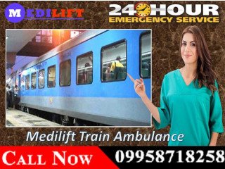 Get Medilift ICU Train Ambulance Services in Patna for Best Emergency Facilities