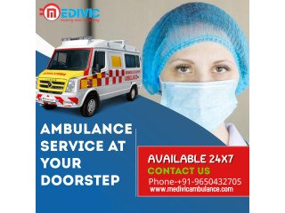 Medivic Ambulance Service in Camac Street, Kolkata- BLS Ambulance