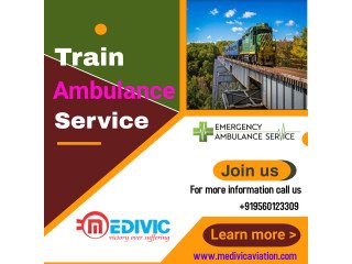 Get Medivic Aviation Train Ambulance from Patna with All Medical Facility