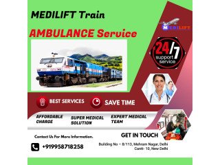 Medilift Train Ambulance Service in Patna - Offering Easily Accessible Transportation Alternative