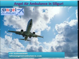 Angel Air Ambulance in Siliguri with Advanced Medical Tools