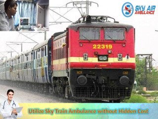 In Emergency Hire Splendid Sky train Ambulance from Ranchi to Delhi