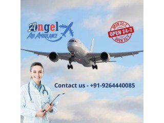 Get Well Maintained Air Ambulance Service in Srinagar by Angel