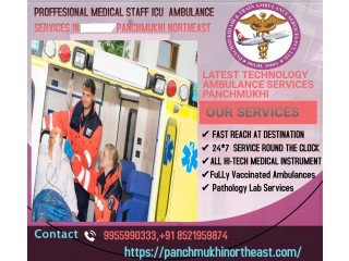 Panchmukhi Northeast ICU Road Ambulance Service in Gouripur With Medical Emergency