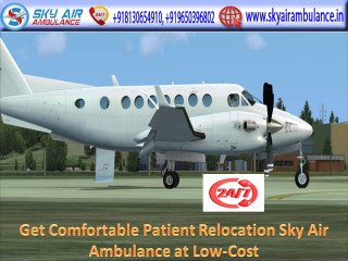 Easily Pick Advanced Life-Support Air Ambulance Service in Ranchi