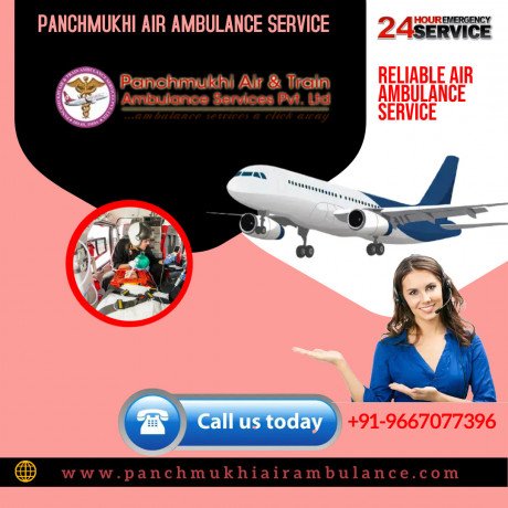 hire-quickest-air-ambulance-in-raipur-by-panchmukhi-with-icu-facility-big-0