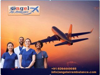Get Angel Air Ambulance from Dibrugarh with Well-maintained Medical facilities